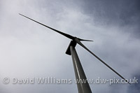 Wind turbine at Burgar Hill, Mainland.
